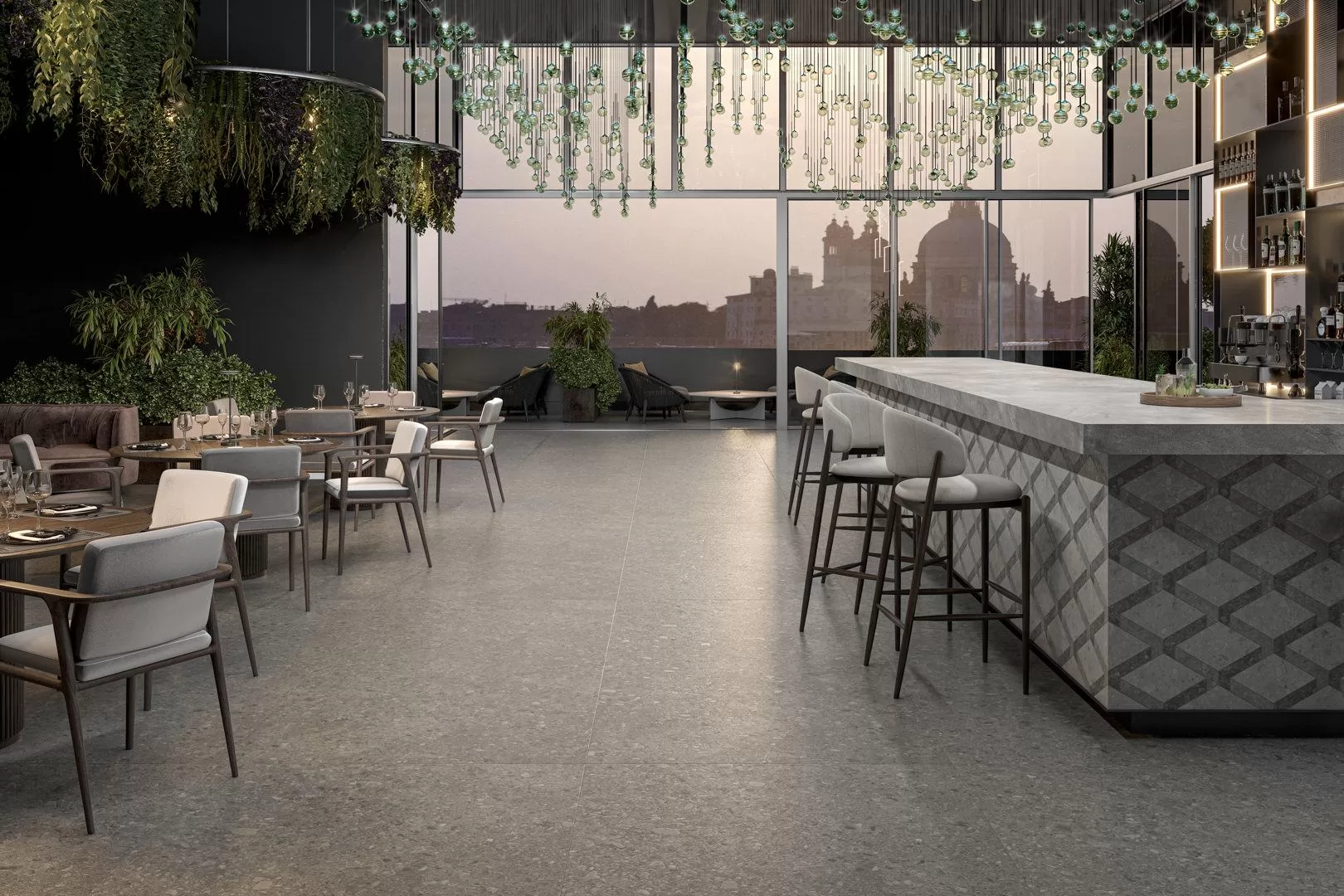 Керамогранит Чеппо ди Гре светло-серый матовый обрезной 60x60 - картинка 2