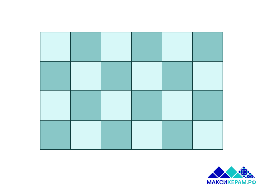 укладка фартука на кухне в шахматном порядке